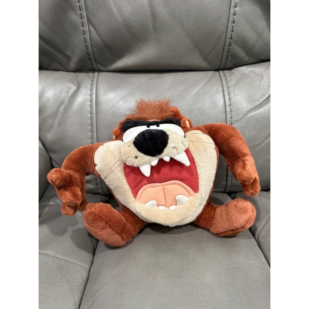 Looney Tunes Tasmanian Devil‎ Taz Plush Stuffed Animal Brown 11 Inch works